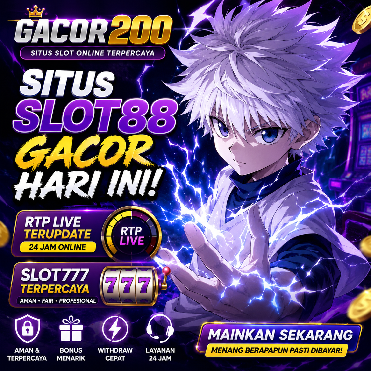 GACOR200 Platform Game Slot Pulsa & Akses Permainan Terlengkap